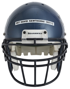 2011 David Hawthorne Game Used Seattle Seahawks Helmet (MEARS)